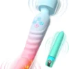 G-Spot Vibrator and Bullet Vibrator Set, 7 Vibration Modes, Waterproof and Heating Wand Massager, Ideal for Women or Couples