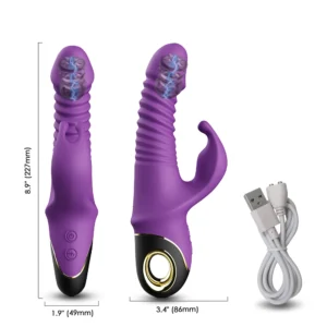 Rabbit Vibrator Automatic Telescopic Rotation G-Spot Clitoris Stimulator Female Masturbation Sex Toys For Women Adults 18