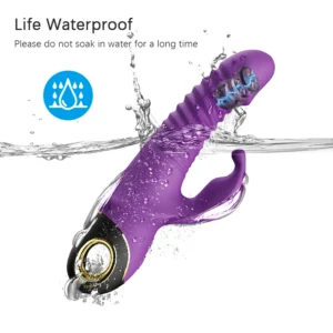 Rabbit Vibrator Automatic Telescopic Rotation G-Spot Clitoris Stimulator Female Masturbation Sex Toys For Women Adults 18