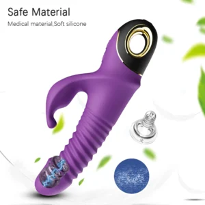 Rabbit Vibrator Automatic Telescopic Rotation G-Spot Clitoris Stimulator Female Masturbation Sex Toys For Women Adults 18