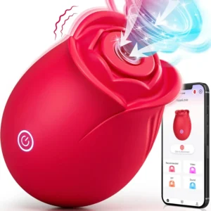 Sex Toys Rose Dildo Vibrator - Upgraded Adult Toys with 5 Sucking & Vibrating Modes for Women Clitoral Nipple, Rose Sucker Sex Toy Clitoral G Spot Vibrators for Woman Couples Adult Sex Games