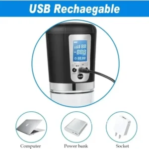 Powerful Electric Masturbation Aircraft Cup - Penis Training Tool with Intense Vacuum - Stretching for Enlargement