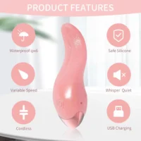 Realistic Tongue Vibrators G Spot Clitoral Stimulator with 10 Vibration Modes Masturbator Vibrators for Women & Couples Sex Toys