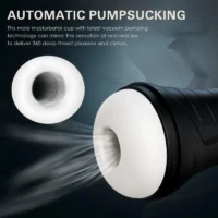 Male Masturbation Sex Toys Adult Sex Toys Fully Automatic Rubber Penis Vibrator Retractable Cup Semi Simulated Vagina Penis