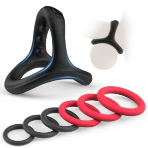 Silicone Cock Penis Rings Set with 7 Different Sizes for Erection Enhancing,Long Lasting Stronger Strechy Adult Sex Toys