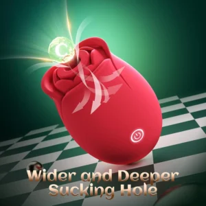 Sex Toys Rose Dildo Vibrator - Upgraded Adult Toys with 5 Sucking & Vibrating Modes for Women Clitoral Nipple, Rose Sucker Sex Toy Clitoral G Spot Vibrators for Woman Couples Adult Sex Games