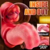 3 in 1 Tongue Swing Insertion Vibrator Nipple Clitoris Vaginal Stimulator Tongue Licking Vibrating Dildo Female Masturbator