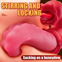 3 in 1 Tongue Swing Insertion Vibrator Nipple Clitoris Vaginal Stimulator Tongue Licking Vibrating Dildo Female Masturbator