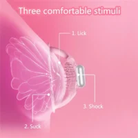 Nipple Stimulation Lick Vagina Clitoris Vacuum Sucker Famale Masturbator Vibrator Breast Sex Toy for Women Breast Enlargement