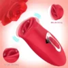 2 IN1 Tongue Type Sucking Vibrator Female 10 Frequency Sucking Nipple and Licking Clit Stimulator Vibrator Women Adult Sex Toys