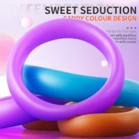 3Pcs Penis Ring For Men Delayed Ejaculation Enhance Erection Cock Lasting Trainer Semen Lock Ring Reusable