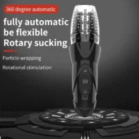 Automatic Electric 360 Rotating Sucking Male Blowjob Piston Masturbator Cup Vagina Real Oral Vibrator Machine Sex Toy Adult 18+