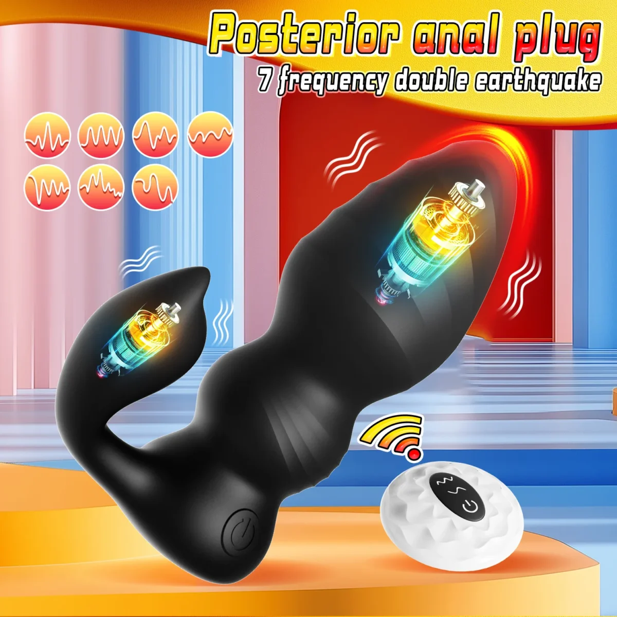 Wireless Control Anal Plug Butt Plug Vibrator Men Prostate Massager Stimulator Female Masturbator 7 Modes Man Prostate Massager