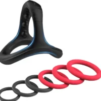 Silicone Cock Penis Rings with Enlargers Erection Enhancing Ultra Soft Long Lasting Stronger Adult Sex Toys for Men or Couples